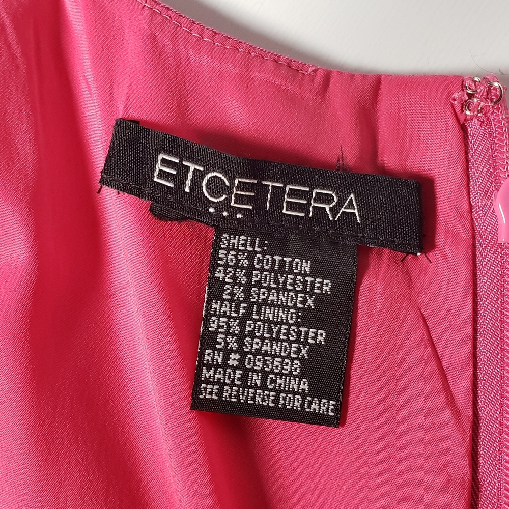 Etcetera Structured Bodycon Sheath Sleevless Scop… - image 2